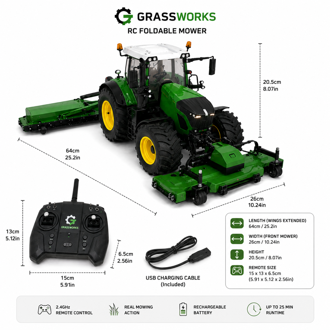 GrassWorks - GX-64 FoldCut